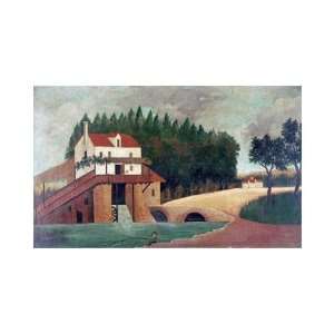 Mill by Henri Rousseau. size 20 inches width by 13.75 inches height 