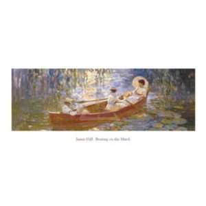 James Hill   Boating On The Marsh Canvas