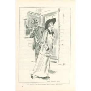  1912 James Montgomery Flagg Print Victorian Woman 