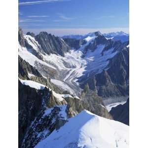  Mont Blanc Range Near Chamonix, Haute Savoie, French Alps 