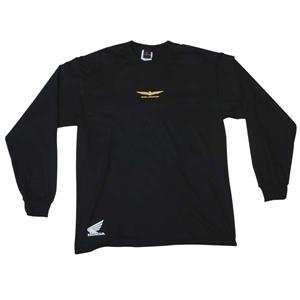  Joe Rocket Gold Wing Long Sleeve T Shirt   2X Large/Black 