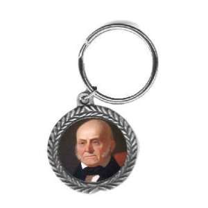  President John Quincy Adams Pewter Key Chain: Office 