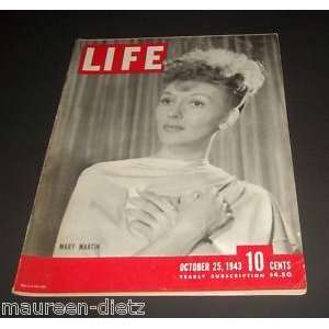     October 25, 1943    Cover Mary Martin [Single Issue Magazine