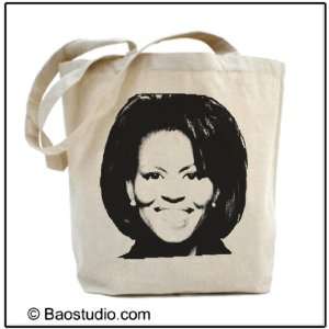 Michelle Obama   Eco Friendly Tote Graphic Canvas Tote Bag