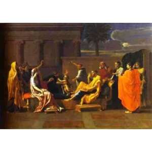 Hand Made Oil Reproduction   Nicolas Poussin   32 x 22 inches   Baby 