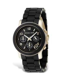 MICHAEL Michael Kors Black Rubber Strap Chronograph Watch, 39 mm   All 