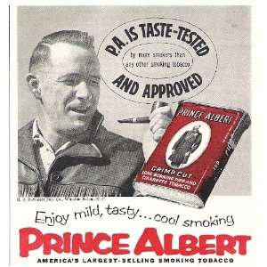Prince Albert Pipe Tobacco 1956 Original Advertisement
