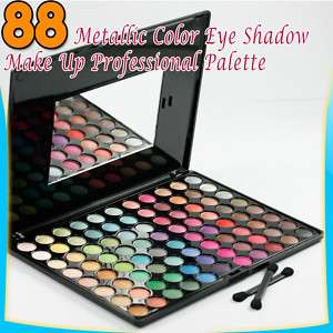 New 88 Metallic Color EyeShadow Palette Makeup Kit 117  