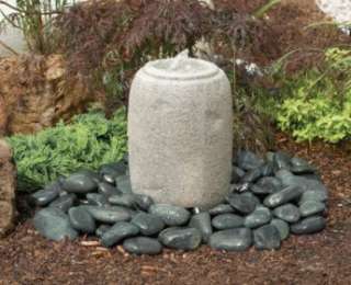    complete water feature garden accent small faux rock bubbler  