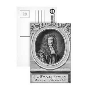 William Bedloe (1650 80) (engraving) by Robert White   Postcard (Pack 