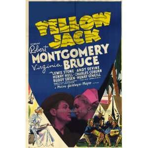  Yellow Jack Poster 27x40 Robert Montgomery Virginia Bruce 
