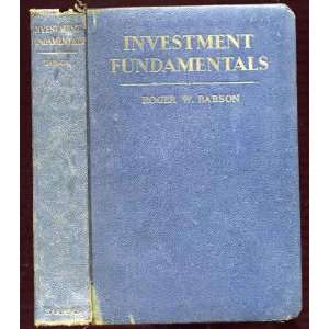  Investment Fundamentals roger babson Books