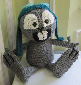 Handmade Crochet Rocky The Flying Squirrel Stuffed Toy  