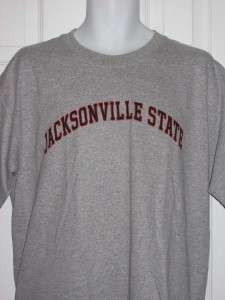 Jacksonville State University Gamecocks Alabama NCAA Logo Gray Shirt 