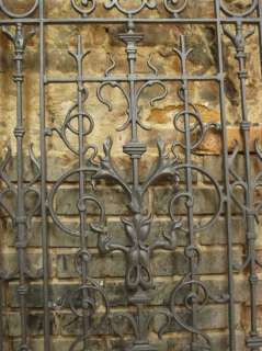 Large Cast Iron Gate Section Ornate Grate GARDEN ARCHITECTURAL CAST 