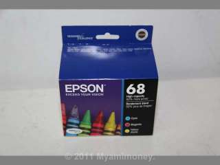 PACK Epson GENUINE 68 Color Ink T068520 Stylus NX510 NX515  