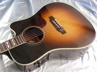  Gibson Hummingbird Pro Cutaway Acoustic Electric Guitar Sunburst USA 