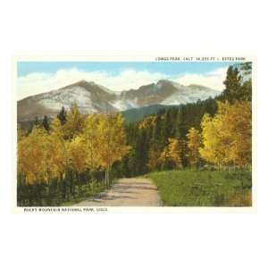  Longs Peak, Estes Park, Colorado Premium Poster Print 