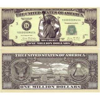 Set of 10 Bills Traditional Million Dollar Bill by Novelties Wholesale