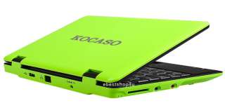   2OS Netbook Notebook Laptop + Case & Mouse 4GB HD 32 Bit Green  