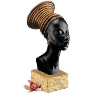   Museum Replica African Ethiopian Queen Candace Sculpture Statue Bust