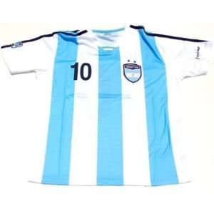  World Cup 2010 Soccer Jersey   Argentina   Blue / White 