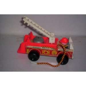  Vintage 1968 Little People Fisher Price Fire Truck Fire 