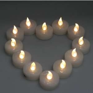   Warm White Wedding Party Flameless Tea Light LED Candles: Electronics