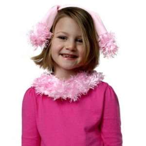   Pink Plush Poodle Headband & Collar Bday Party Costume Toys & Games