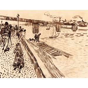  The iron bridge at Trinquetaille on the Rhône by Van Gogh 