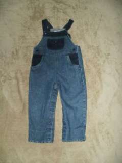 JAKES KIDS infant boys 24 Month bib cuffed CORDUROY/JEAN overalls 
