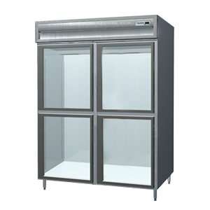   Shallow Sliding Glass Half Door Reach In Refrigerator   S Appliances