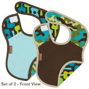  Fruity Tunes Pack of 2 Reversible Soft Bibs by Baby JaR 