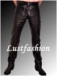 mens leather pants black/carpenter pants leather 3328 29 30 31 32 33 