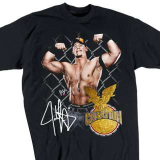 JOHN CENA Pose Cenation Eagle WWE Wrestling T shirt  
