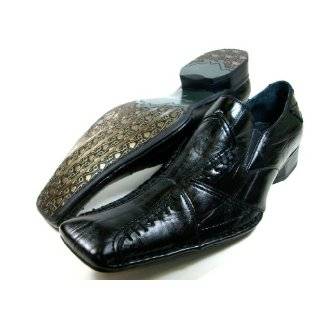 Mens Black Delli Aldo Cross Design Loafer Dress Casual Shoes Styled in 