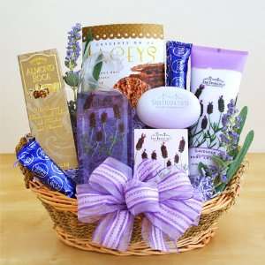  Lavender Retreat Pampering Spa Gift Basket for Women 