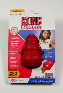 Kong Classic Red Stuffable Chew Toy SMALL 035585111315  