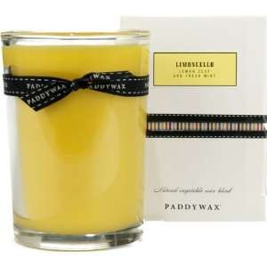   Classic 8 Ounce Poured Glass Candle, Limoncello