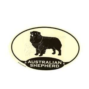   Style Oval Dog Decal Australian Shepherd  Pet Supplies