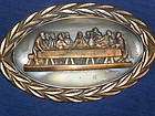 Oval COPPER metal LAST SUPPER WALL Hanging Plaque