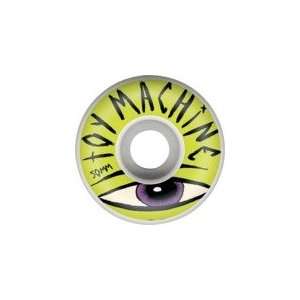  Toy Machine Sect Eye Lime Green Skateboard Wheels   50mm 