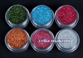  Powder UV Primer Glitter Liquid NAIL ART 500 TIP Brush KITS 127  