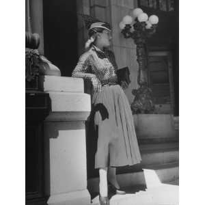  Wife of Fashion Designer, Mrs. Jacques Fath, Looking 