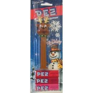  Holiday Reindeer Pez Candy and Dispenser   3 Candies Pez Candy 