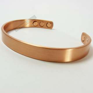 Magnetic therapy Bangle Copper Bracelet 6 magnets 8mm  
