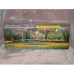  Keukenhof Gardens, Lisse , Holland Panoramic Puzzle (750 