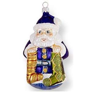 Glass Christmas Ornament, Stuffing His Stocking, Exclusive Mold by Mia