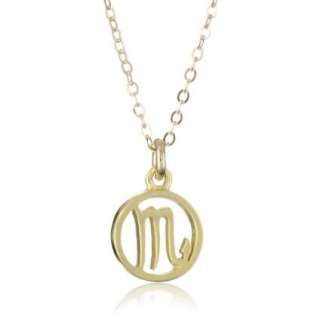 Dogeared Jewels & Gifts Zodiac Scorpio Sign Gold Dipped Necklace 