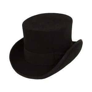  Wool Felt Top Hat in Black Size 5 7 Years Baby